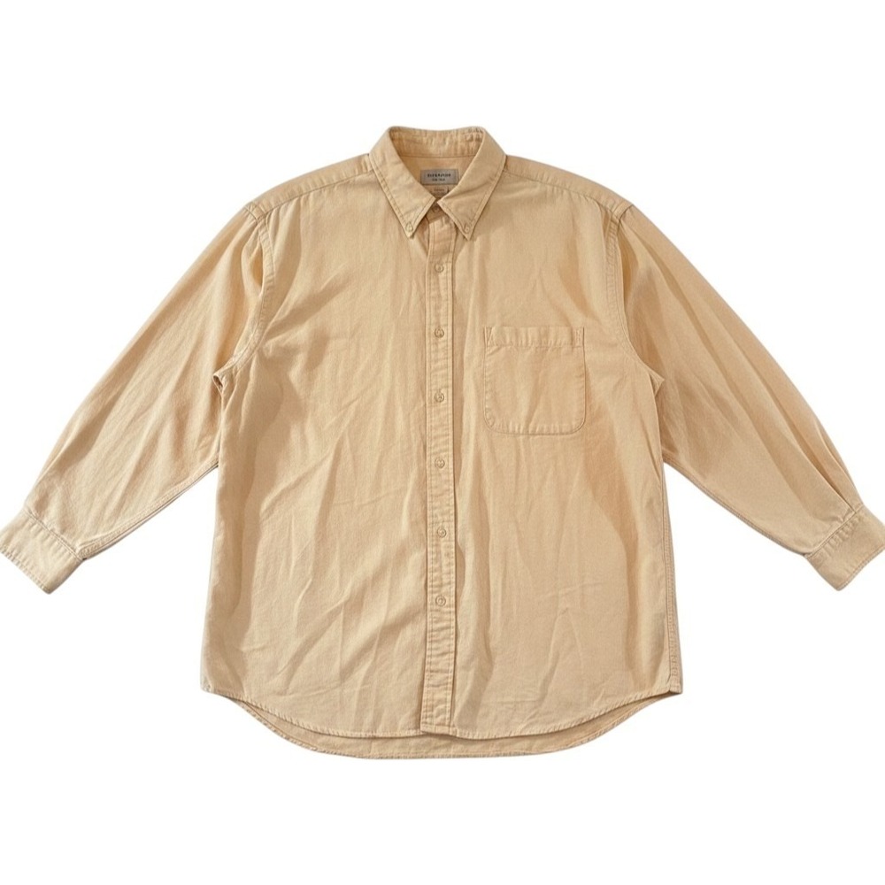 Eddie Bauer Mens  100% Cotton Long Sleeve Button Down Shirt Classic Fit XL